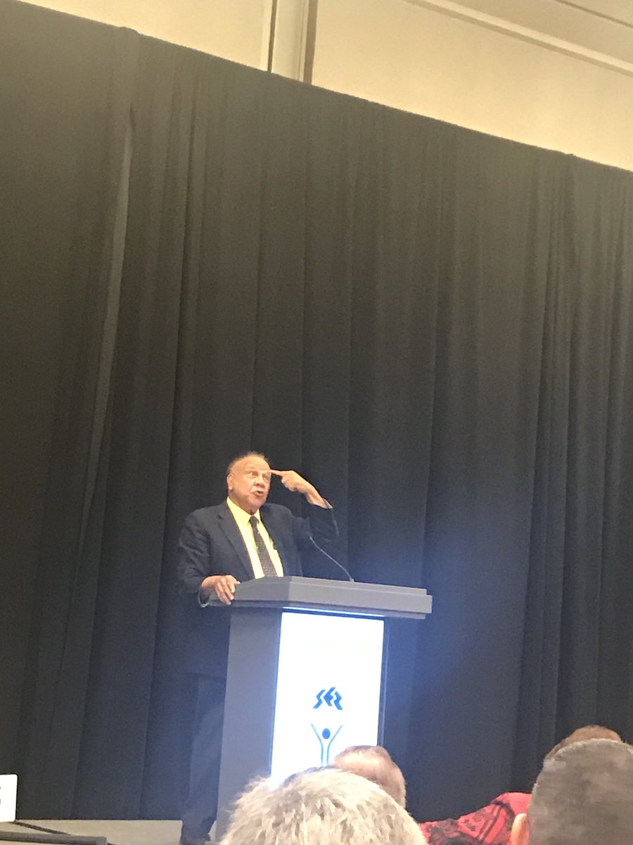sernational's tweet photo. Keynote Speaker Dr. Samuel Betances shares his story and the importance of education and the work SER National is doing with Hispanic communities. #SERnational2019 https://t.co/MhM7KbQIue