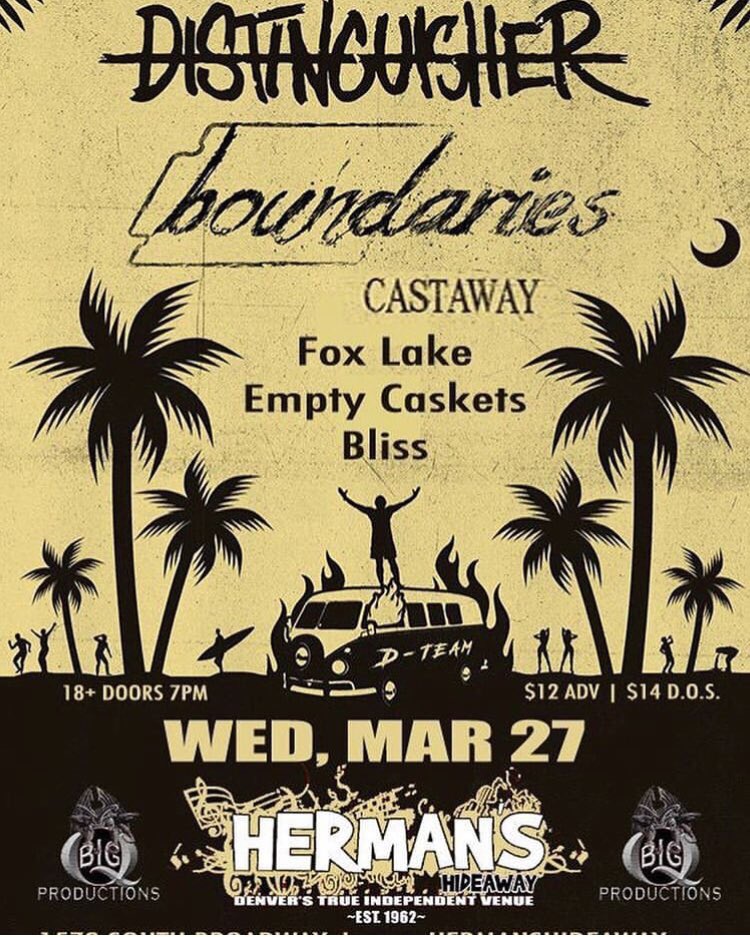 On our way to the rock gig