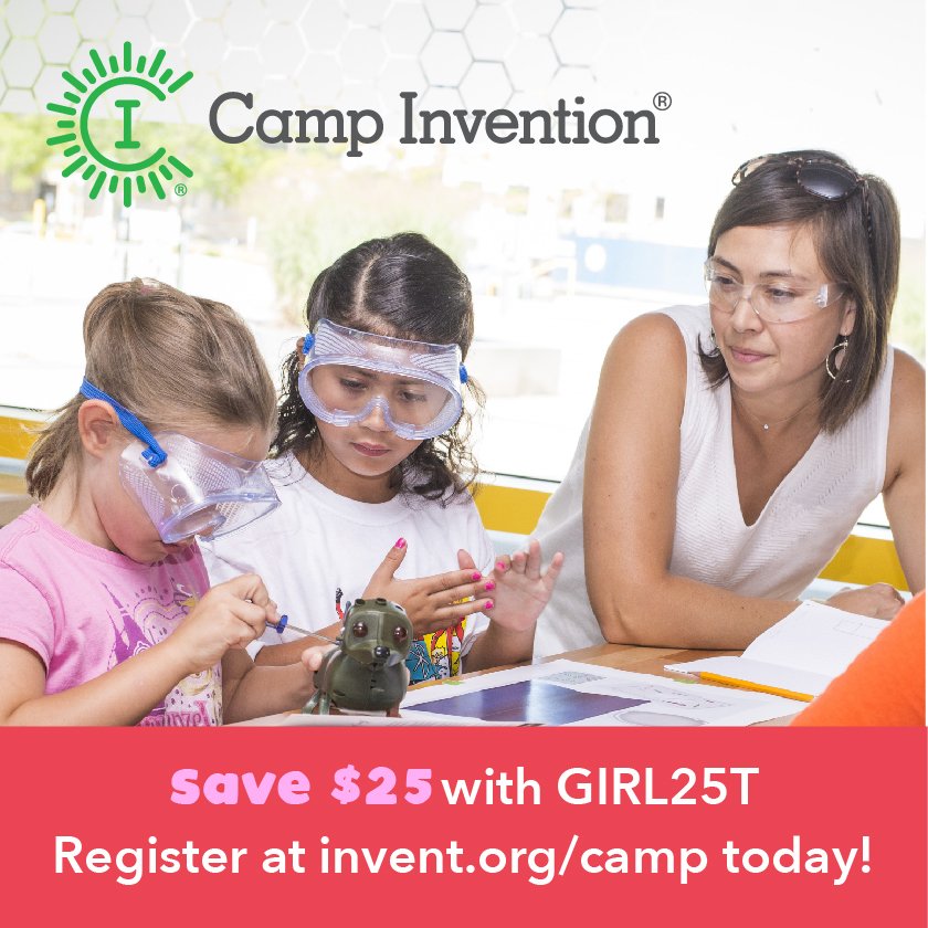 arichardsonNIHF's tweet photo. Register your daughter for the @GFPublicSchools @CampInvention during #WomensHistoryMonth with code GIRL25T so our camp can be entered to win a visit from Dr. Arlyne Simon this summer! https://t.co/Pq9cRDLbNh #InventGirlPower #STEM #GirlsInSTEM @TammyLLacey https://t.co/Vk5kIrHd6C