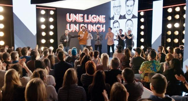 noovo_ca's tweet photo. .@patrickgroulx reçoit @Bouliman et les 6 humoristes pour Une ligne un punch !

#openmicdev, jeudi 21h. https://t.co/Nu9wABkDl2