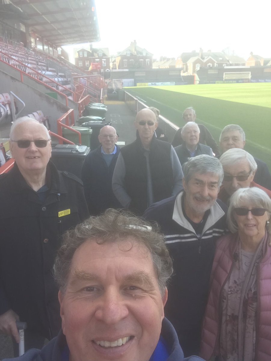 PeterFerlie's tweet photo. ECCT Sporting Memories group enjoying the sunshine at SJP today. #BigDevonMarch #DevonCAN #awalkatthepark @ExeterCCT @OfficialECFC @activedevon @makeaplantom https://t.co/tM2VrQDhMi