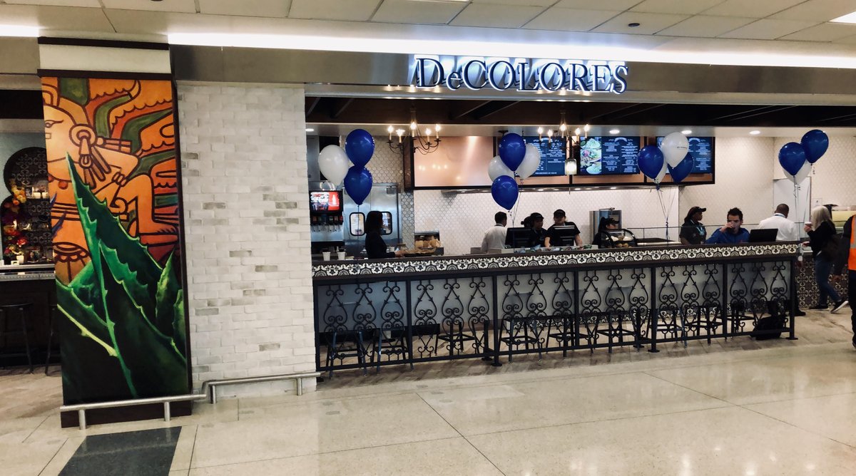 sarahs_foods's tweet photo. @DeColoresPilsen and @EinsteinBros are officially open in Terminal A at @fly2midway!  SSP America https://t.co/ljd99qAExN