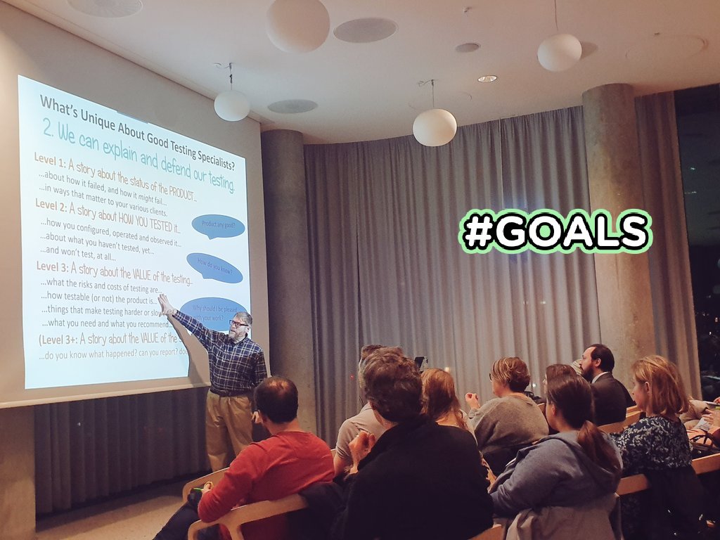 Bug_ti_test's tweet photo. Thank you @jamesmarcusbach, @TestNTweet and https://t.co/h91ip2LSkx for the TestLab MeetUp today. James' deep dive into what good and bad testing is, put me back on the right track and reminded me to be more wary of the traps in the industry. https://t.co/ZXBx8DbzB2