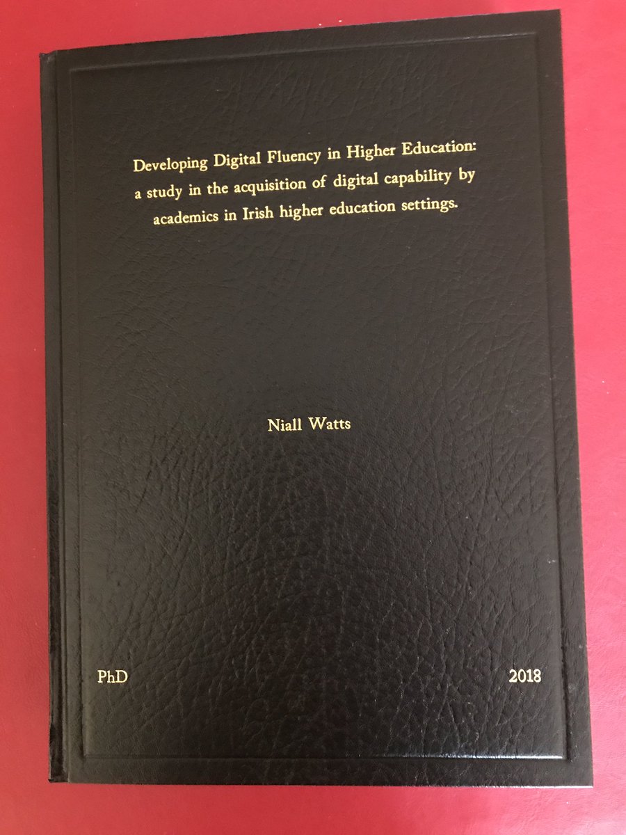 Submitted my PhD thesis today. Thanks <a href="/_conorgalvin/">Conor Galvin</a> for supervision and support and to @kcor1964 for being a critical friend <a href="/orla_hanratty/">Orla Hanratty</a> for proof reading and to all other friends and colleagues who helped along the way <a href="/SchoolofEdUCD/">UCD School of Education</a>