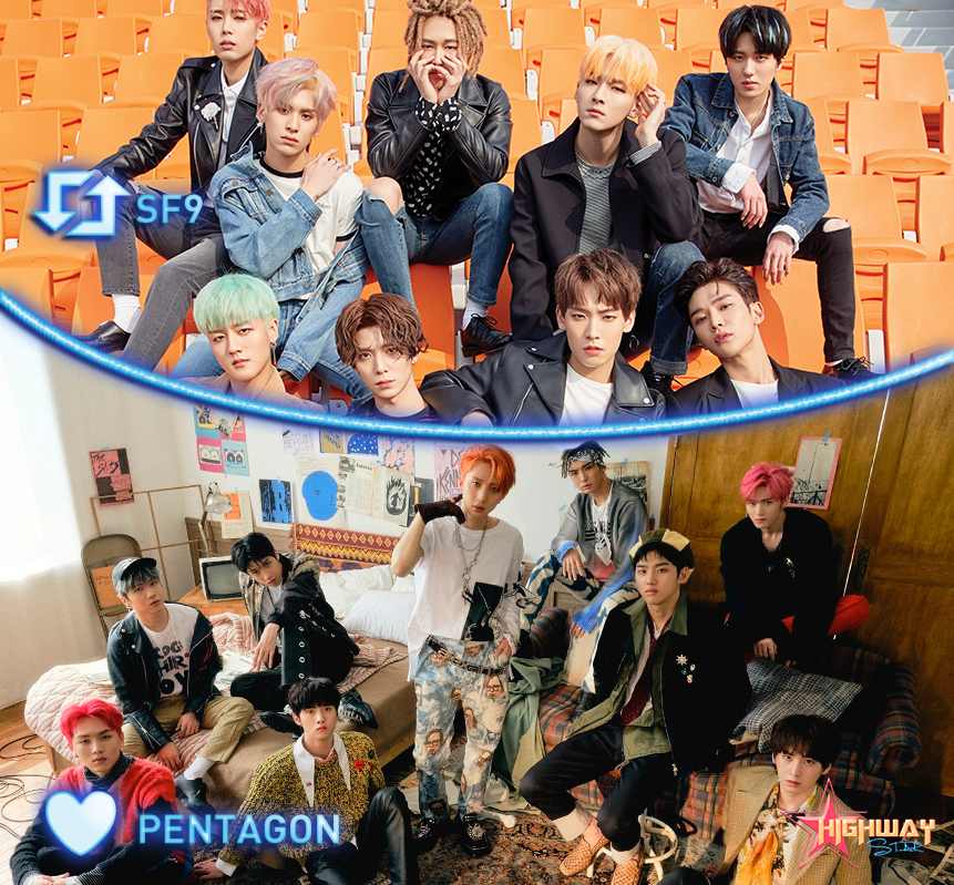followhwstar's tweet photo. Qual dos dois grupos você gosta mais?

🔁#SF9
💙#PENTAGON

Gosta dos dois? Dê um RT e favorite! https://t.co/4C2iAvYW8H