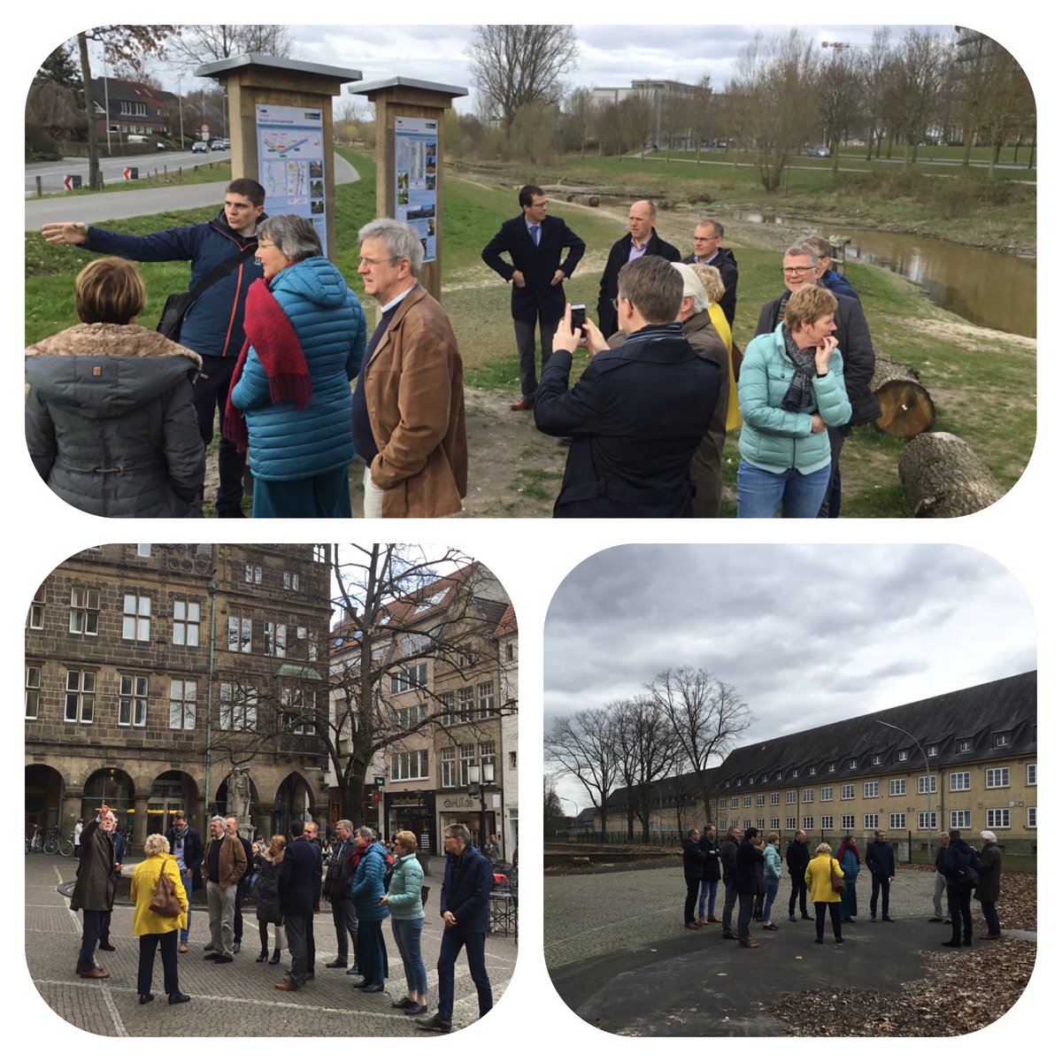 Tomeyjacqueline's tweet image. Werkbezoek bestuurders samenwerking Water Regio Achterhoek+-De Liemers aan stad Münster n.a.v. hoosbui 24 juli 2014 #klimaatadaptatie #DPRA #wateroverlast  kennisoverdracht en inspiratie opdoen #nuttig