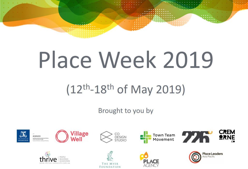 ebkent's tweet photo. Melbourne is putting on another #PlaceWeek! - May 12th-18th: https://t.co/pA8geD3dnw with @Thrive_Research @codesignstudio @gil_placemaker @PlaceLeaders @TownTeamMovers @placeagency #PlaceWeekVic #Placemaking #PlacemakingWeek https://t.co/aQCo7bsFIK