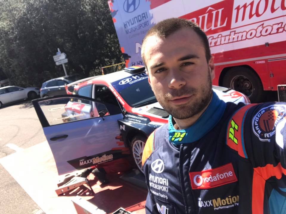 Greetings from #tourdecorse Tomorrow morning we will do our first shakedown with the new car: Hyundai i20 R5 prepared by <a href="/FriulMotor/">Friul Motor®️</a> #wrc2