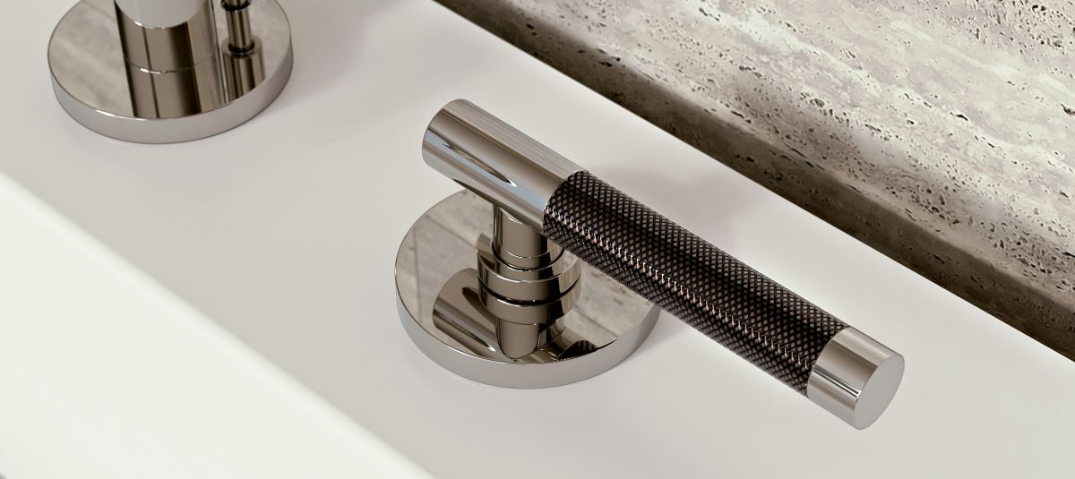 DesignerBath's tweet image. Oh, the nostalgia. Now parked (a.k.a available) at our Beverly and Watertown showrooms – the Harley collection by @Graff_Faucets. The past is reimagined through these designs that reflect classic motorcycle stylings.