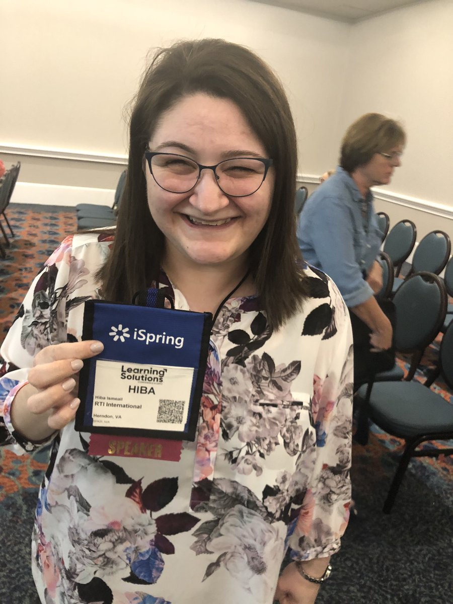 sarahmerci's tweet image. @hibaismeail and I met at #mlearncon several years ago and now she’s sharing her experience working w/SMESs with us!! Congrats on speaking at #LSCON this year 🎉🎉