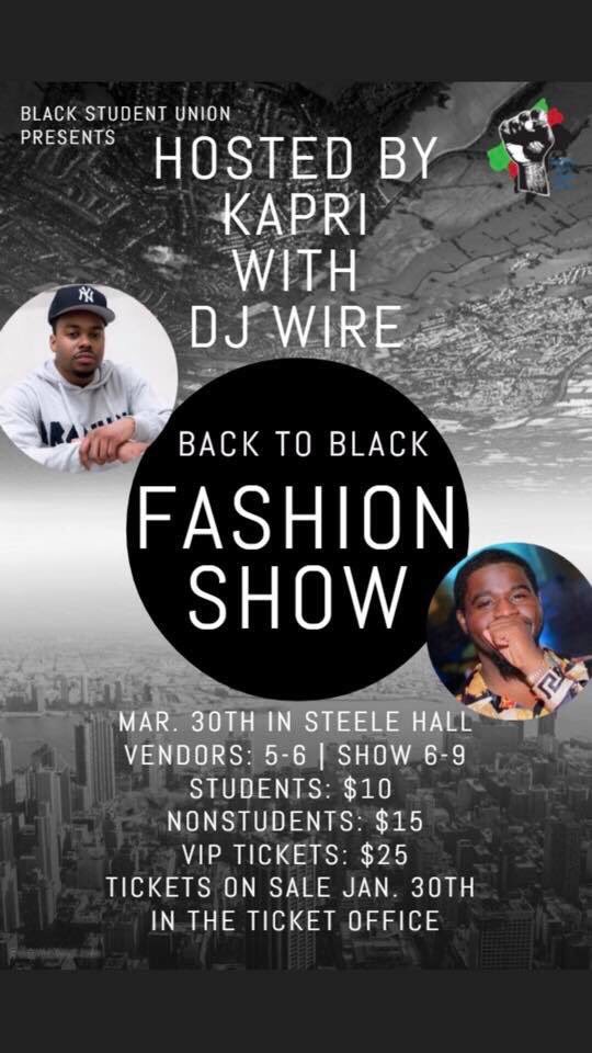 The BSU is having their annual fashion show this coming Saturday and WHOA has tickets to give away! Repost/tag this flyer in your Instagram story and tag us to be entered! 5 random people will be selected to win 2 tickets to the event! Winners will be selected this Thursday! 🎉😁