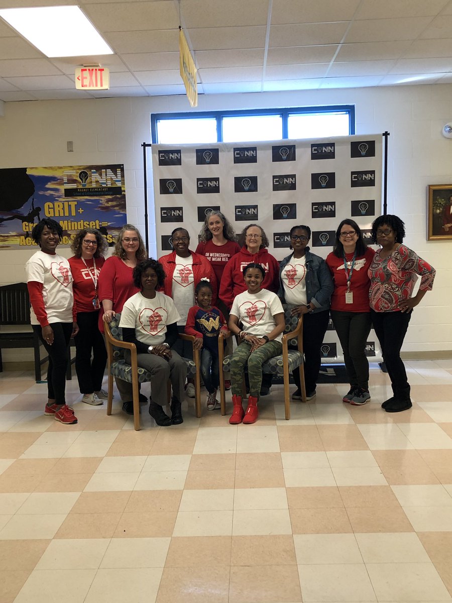 bmnlivetolearn's tweet photo. On Wednesdays, Conn wears RED! #Red4Ed #NCAEStrong #oneconn #TeachWSoul https://t.co/Yv3jNvIZtc