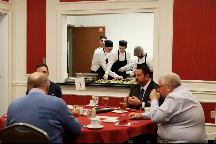 CalTimes's tweet photo. More pics from California University of Pennsylvania’s Professional Golf Management Dinner, March 19, in the Cal U Convocation Center. #ProfessionalGolfManagement #caluofpapgm #avifoodsystems 📸CalTimes https://t.co/dHBApIk5gB