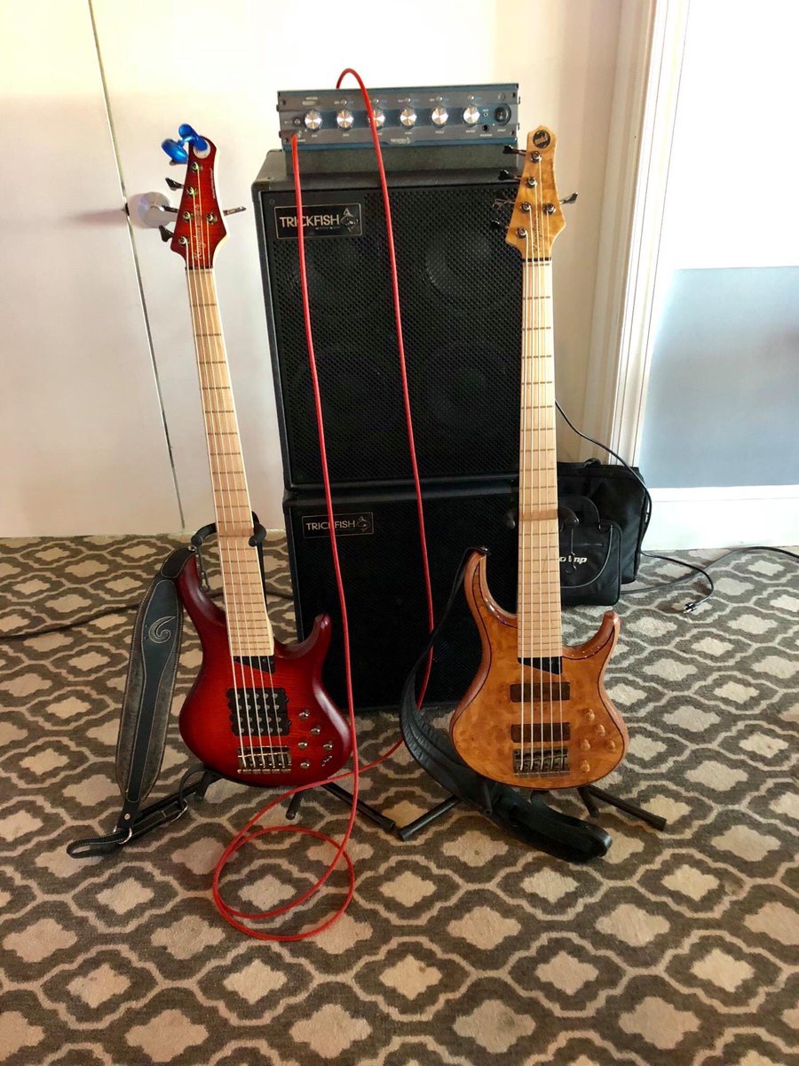 TrickfishAmps's tweet photo. Thank you to our friend Walt Finnerty for being a loyal Trickfish fan! One of Walt’s fave rigs is the Bullhead 1K with two TF 408 cabinets.
#trickfish #trickfishamps #bass #bassgear #bullhead #bullhead1k #tf408 #mtd #mtdbass #waltfinnerty https://t.co/Z9U7hhd7pJ