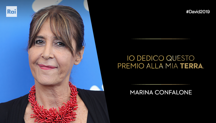 Il <a href="/PremiDavid/">Premi David di Donatello</a> come migliore attrice non protagonista va a #MarinaConfalone
#David2019 #David64 #Rai1