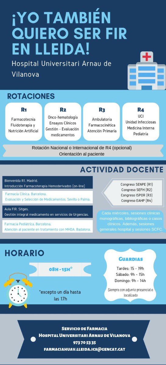 Pilar_Tb's tweet photo. Quieres hacer la especialidad #FIR en #Cataluña ❓ #Lleida es una buena opción! Aquí tienes info y parte del equipo de #farmaceuticos https://t.co/68ep7LDvvZ