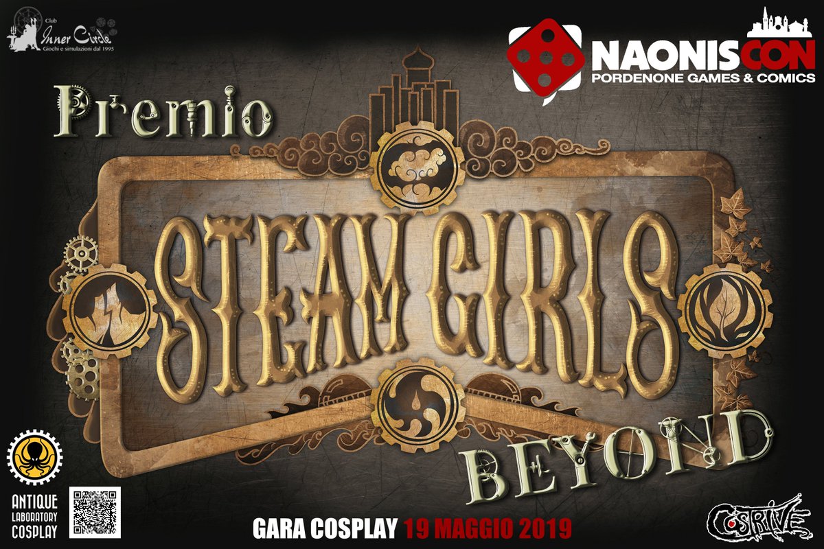 Costrive's tweet photo. Come già precedentemente annunciato, le SORPRESE e le NOVITÀ non sono finite!
Una di queste sarà il premio speciale "STEAMGIRLS Beyond"!

Scoprite i dettagli dell'evento su Facebook: https://t.co/gHW2Ovyudb

#costrive #cosplay #naoniscon2019 #steampunk #steamgirls https://t.co/DD7mUhLj3z