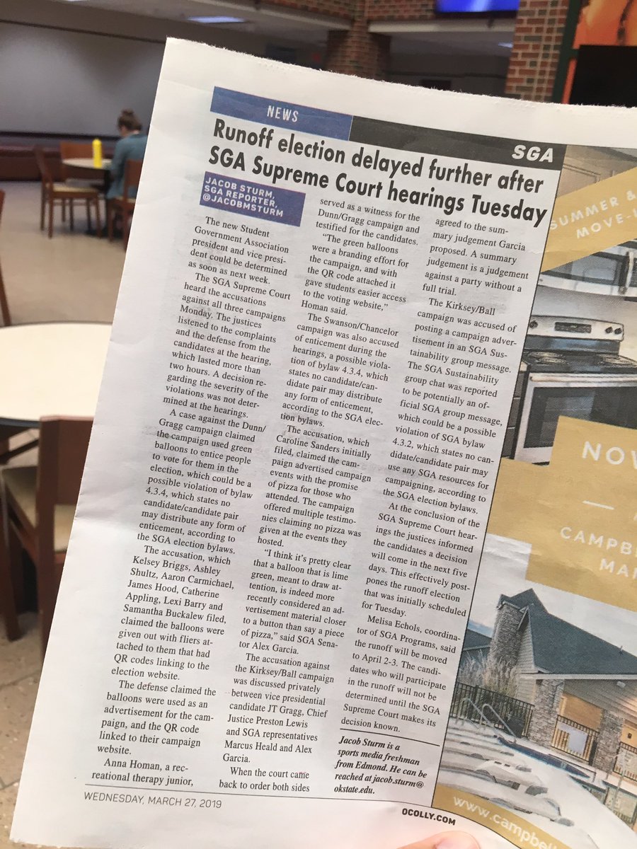 DunnGraggOSU's tweet photo. Here is a picture of the O’Colly article covering Monday’s Supreme Court Hearing.

Zoom in to read or grab a paper to stay informed! https://t.co/c7HzA6Qc2O