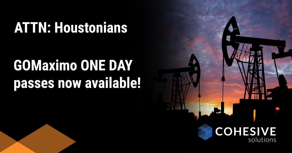 cohesive1's tweet photo. Attention Houstonians: You asked – they answered! GOMaximo one day passes are now available at a discounted rate. Snag your pick of a Monday, Tuesday, or Wednesday single day ticket here:https://t.co/3z9OXf8nG8 #gomaximo https://t.co/OR8YbImMID