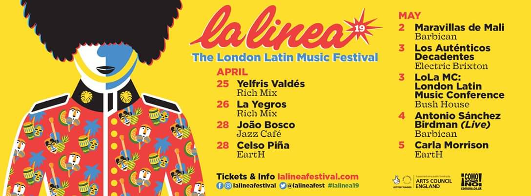 Mexicanoslondon's tweet photo. Descubre lo que viene en @LaLineaFest -The London Latin Music Festival -d @comonouk
De Abril-Mayo 2019
@CelsoOficial Piña  @layegros @CarlaMorrisonmx @MaravillasMali @LADecadentes y muchos más!
Spotify playlist: https://t.co/4akAtQ4X60
Tickets &amp; Lista a: https://t.co/41WkQdgqqR https://t.co/AUF4oHqjAW