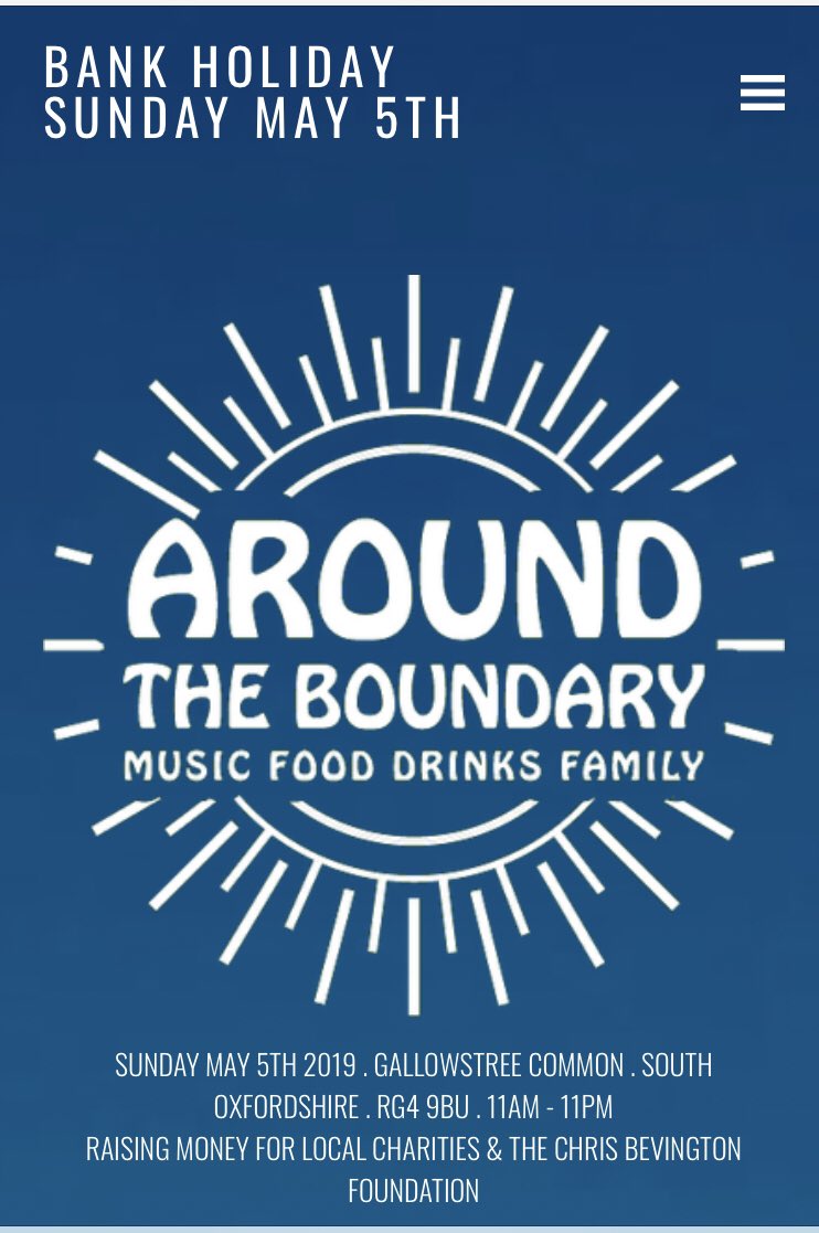 We are very excited to be joining <a href="/aroundTboundary/">Around The Boundary</a> this year! Come and join us on May 5th in South Oxfordshire where we will be serving delicious drinks in collaboration with @ChaseDistillery alongside loads of great music, entertainment and food. 
See aroundtheboundary.com