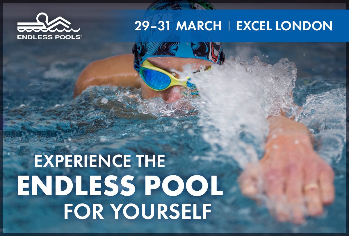 EndlessPools's tweet photo. Join us @TriShowLDN the UK's largest triathlon expo. 
Take a free swim, test the latest wetsuits, and experience the industry's best swim current. The #EndlessPools will be open 29-31 March, Friday-Sunday, @ExCeLLondon. 
#triathlon #ironmanuk #swimming #triathlonshowlondon https://t.co/eJp03c74oX