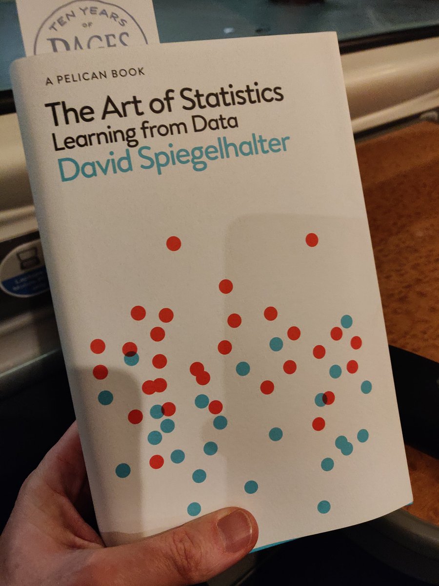 Great talk from @d_spiegel at #LSEstats, and scored a signed copy of his new book. Fantastic approach to teaching stats, which I say because it agrees with my current views.