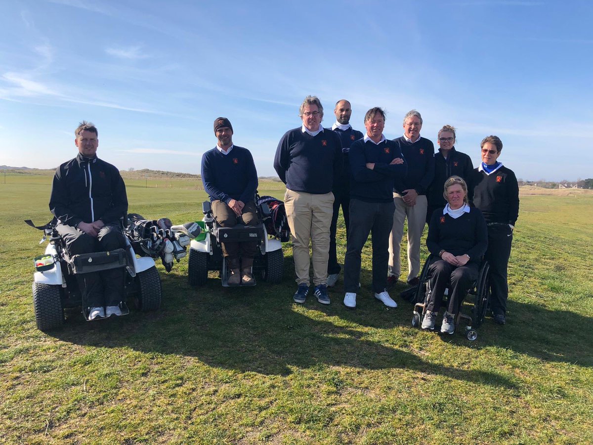 wavlug's tweet image. Super gave trainingssessie gehad met selectie disabled @NGF_ @Golfnl @Hilversumsche @tgooinieuws @RedHilversum op toplocatie! #golftexel road to eltk @cel75