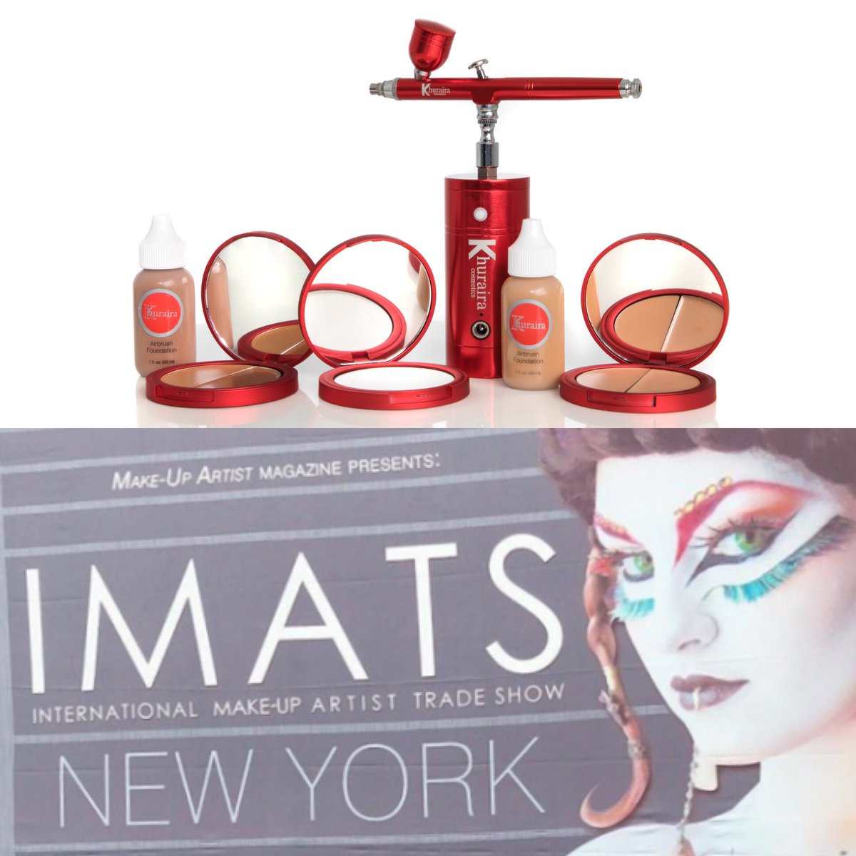 KhurairaMakeup's tweet image. Khuraira Cosmetics will be at #IMATSNY in New York. Join us to learn more about our brand and test out our New #DIY Airbrush Kit. Visit a our booth for a chance to #win a Khuraira #DIY Airbrush Kit. 
Also enjoy huge discounts.
Dates: April 12Th-14th
Booth: 1205
