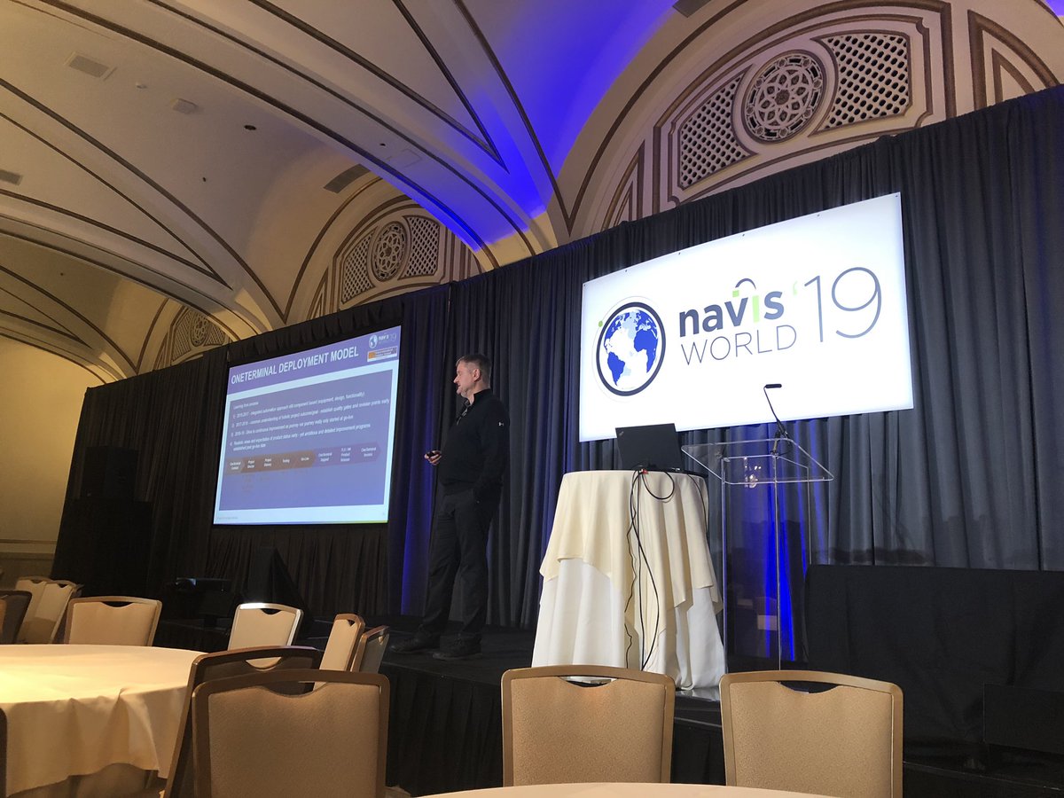 MaijaEklof's tweet image. A shared &amp;amp; realistic vision and a holistic approach on project management is a prerequisite for successful #automation deployment, says Anders Dommestrup, CEO at VICT. #NW2019 #OneTerminal @Kalmarglobal @naviscargo