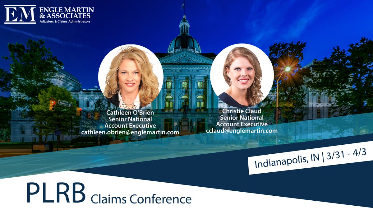 EngleMartin's tweet photo. Members from our Business Development team are gearing up for the #PLRBClaimsConference in Indianapolis! Our team looks forward to connecting with you! #LearninghasNoFinishLine #EngleMartin https://t.co/BY5JaqKKpV