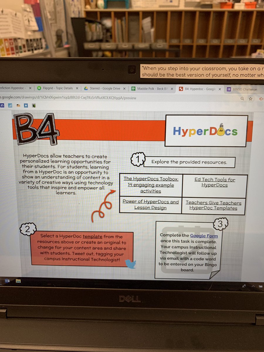 mrspolk_kinder's tweet photo. Creating a hyperdoc was so much fun and I cannot wait to use it with my kids next week. This hyperdoc will have students watching videos, posting in Flipgrid, and filling out a Google Form! Students can click the images to watch video Instructions! @Kel_Sanders #TrueBlueTech https://t.co/Y08TiUyEQL