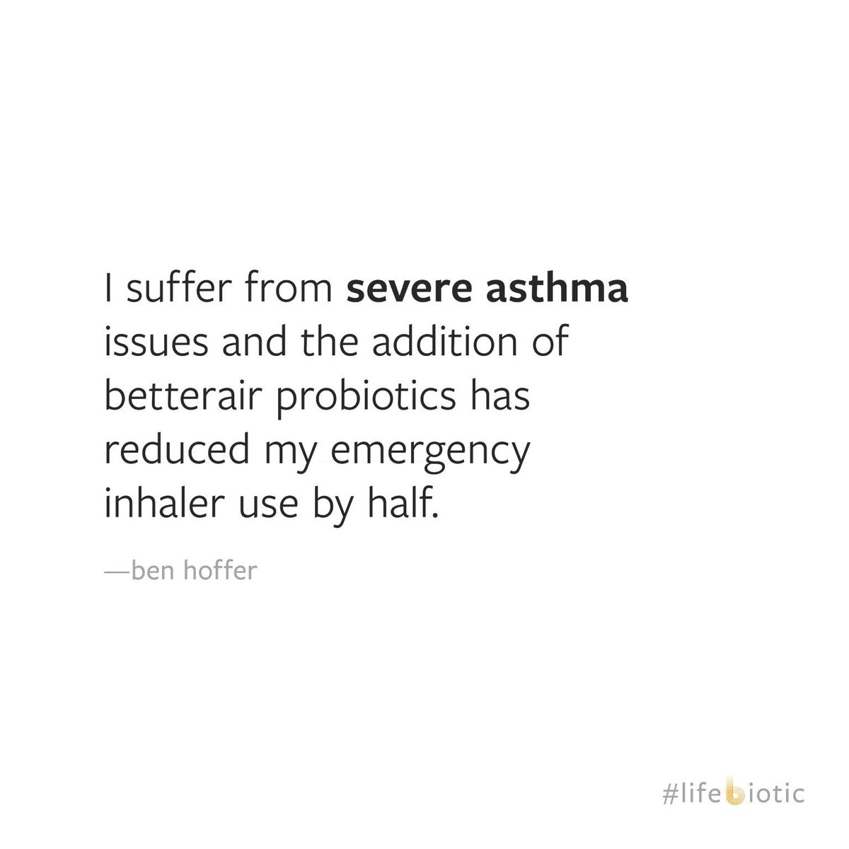 🏃💨#LifeBiotic <-- Tell us your #BetterAir story!