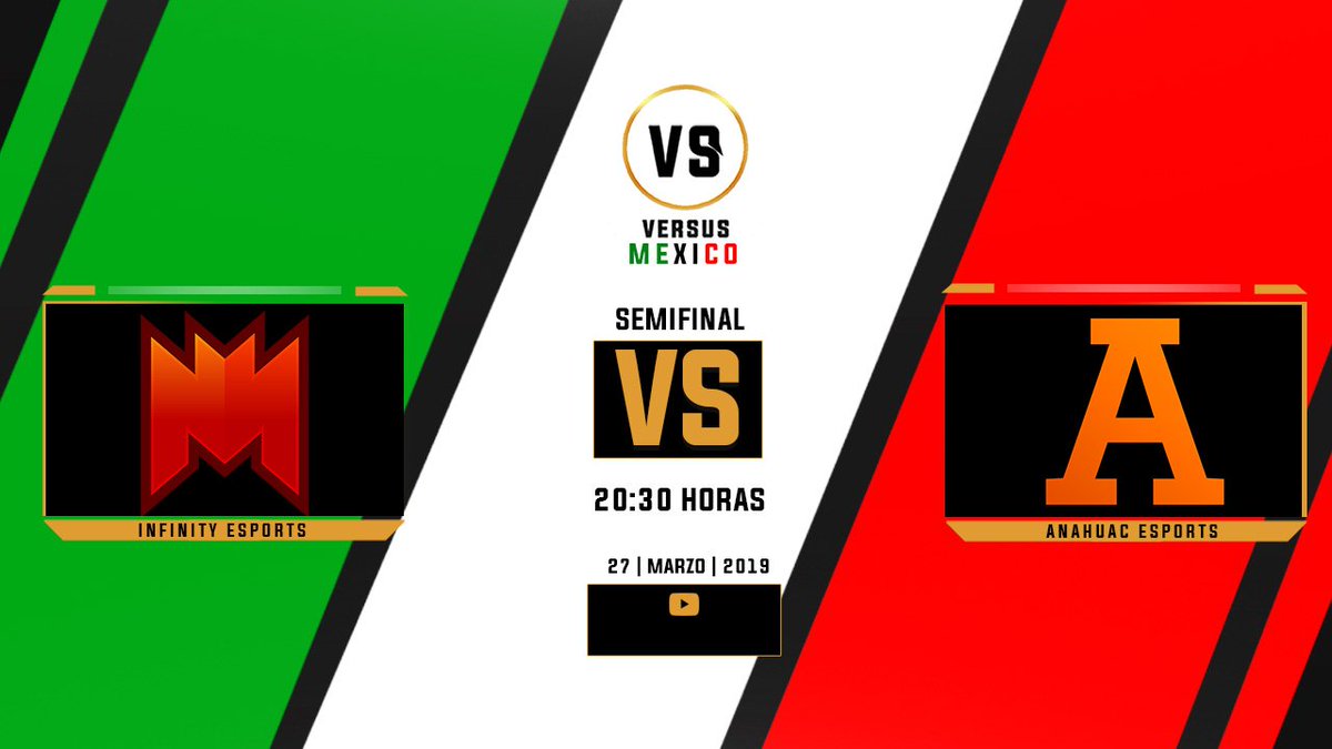 SEGUNDA SEMIFINAL.

🆚: @InfEsportsCR - <a href="/AnahuacCR/">Anáhuac Clash Royale</a> 

📅: 27/03/19

⏰: 20:30 pm hora centro de MX

🖥️:  

#⃣: #VersusMX

¿Su favorito? 😏