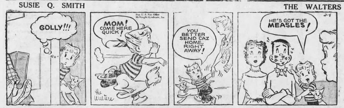 In this episode of the Walter's, the youngest thinks her sister's boyfriend has the measles and asks for him to be sent home. Back then, people knew how to recognize the signs of measles and valued isolation and quarantine—of those who were infected.