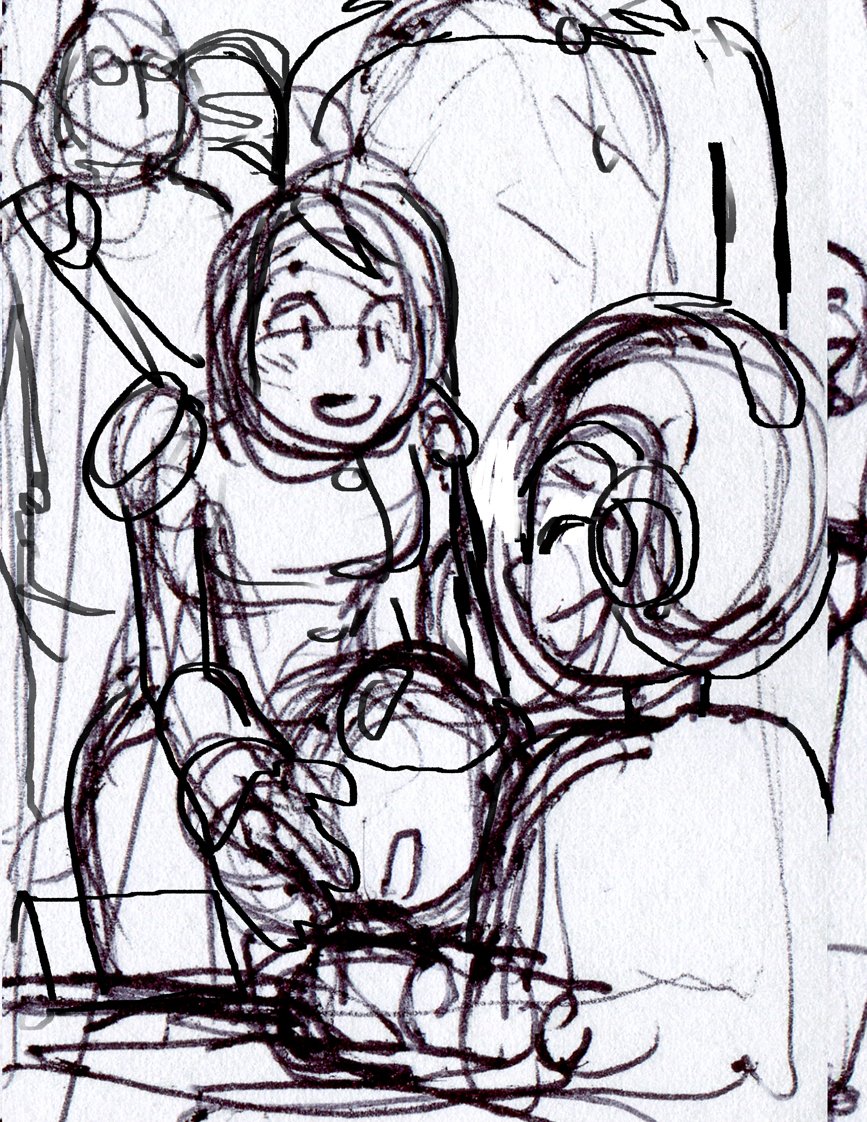 Some unused compositions/sketches for the Akira piece I did for the Udon Fighting Tribute some years back. I always feel like "maybe I'll go back and finish these" but I guess just in case I don't, here's something at least haha.