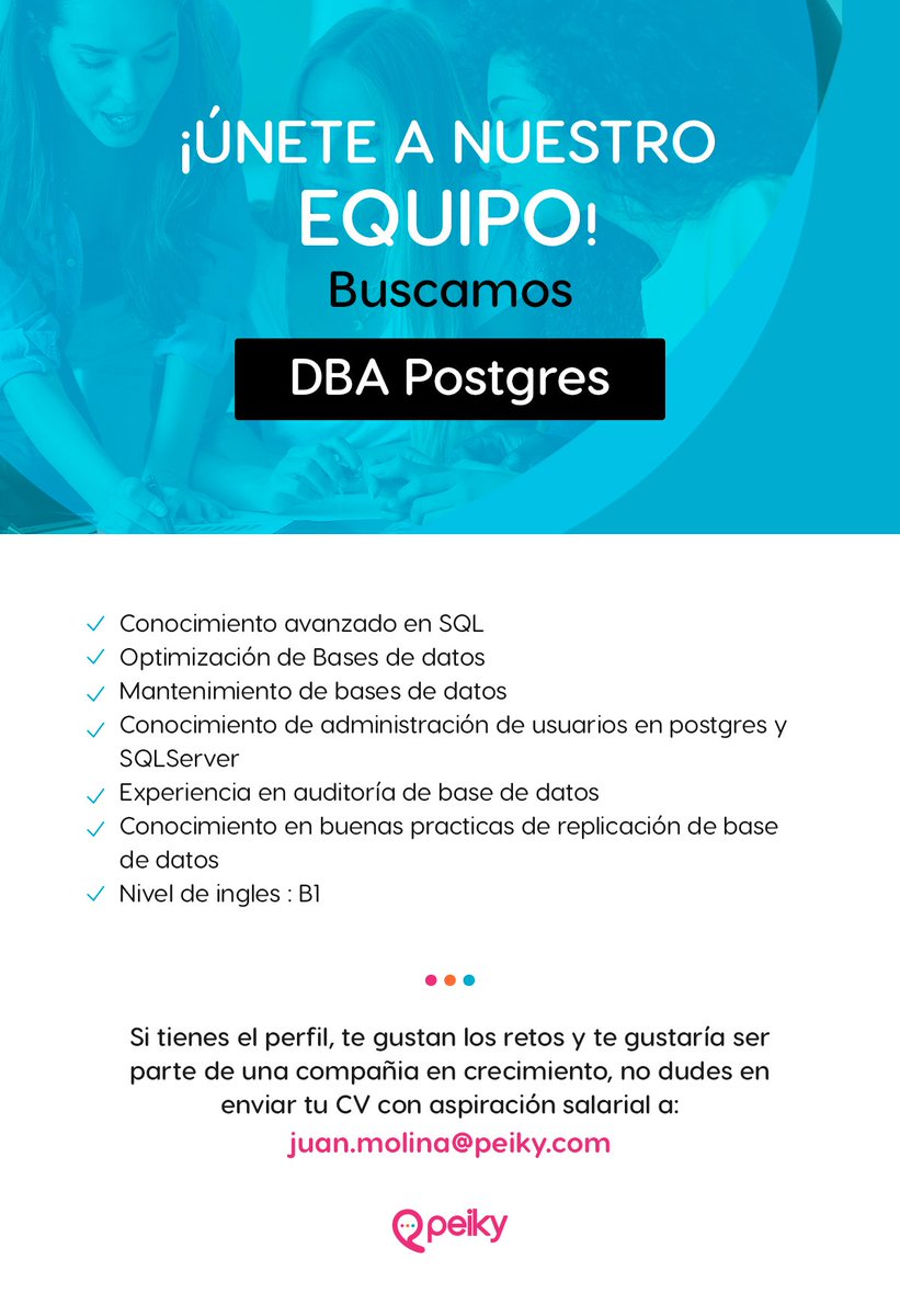 #TrabajoSihay Tenemos vacantes en #Peiky para el área de #Operaciones. Revisa los perfiles que estamos buscando y aplica si cumples con los requisitos. 🤓