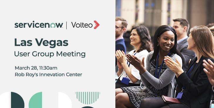 We can't wait to see you tomorrow at our SNUG in Las Vegas. Haven't register? do it today: hubs.ly/H0hbFwc0 #WEAREVOLTEO #SNUG #ServiceNow #LasVegas #ServiceNowUser