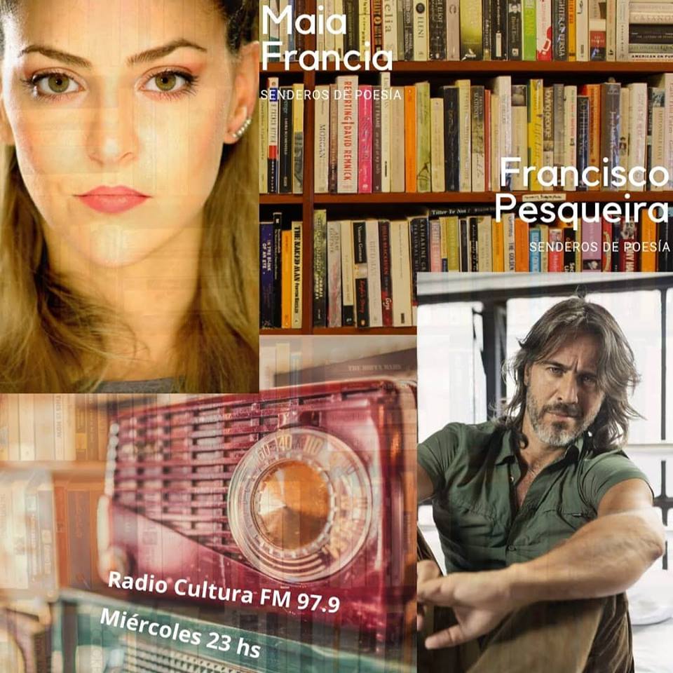 Hoy recibimos a <a href="/maiafrancia/">mariaeuropa</a> actriz talentosa, maravillosa compañera, galardona profesional, docente teatral... Felices de tener su voz y sus poetas. A las 23 hs por @cultura979 Senderos de Poesía