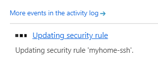 naelnramadan's tweet photo. @AzureSupport For example I just tried to change the ip address of the attached security group item to give me ssh access from home and it keeps failing. https://t.co/21g7ZiQP0H