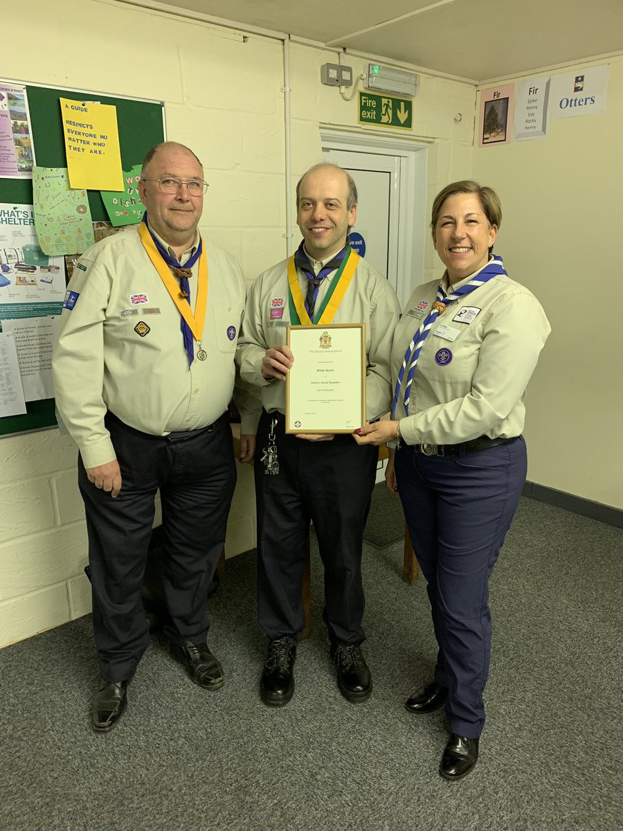 CCHertsScouts's tweet photo. An honour and privilege to present one of @HertsScouts first ever beavers with his Silver Acorn! A true leader & GSL with @6thNWScouts & @WNScouts #SkillsForLife #Scouting4Herts https://t.co/YQOT5mnAAH