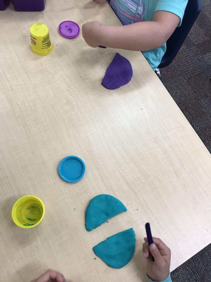 mrsemilylittle's tweet photo. Differentiated math groups working on equal and not equal parts, halves, thirds & fourths following the #learningcontinuum for their RIT range. @caldwelltisd https://t.co/bEjI9UAkVQ