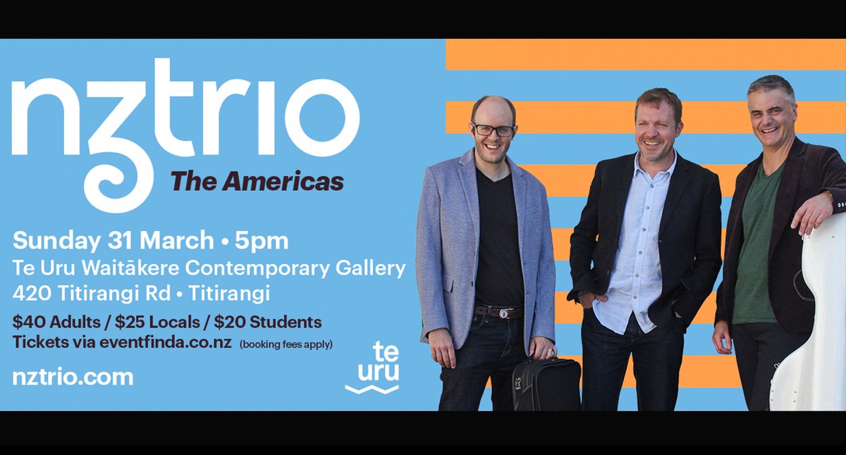 nztrio's tweet photo. The Americas - last performance this Sunday Mar 31, 5pm at #TeUru Art Gallery in Titirangi (the former Lopdell House). Awesome live music set amongst #GavinHipkins latest exhibition #TheHomely - https://t.co/4cY1TPf3ke https://t.co/8WybJnxw63