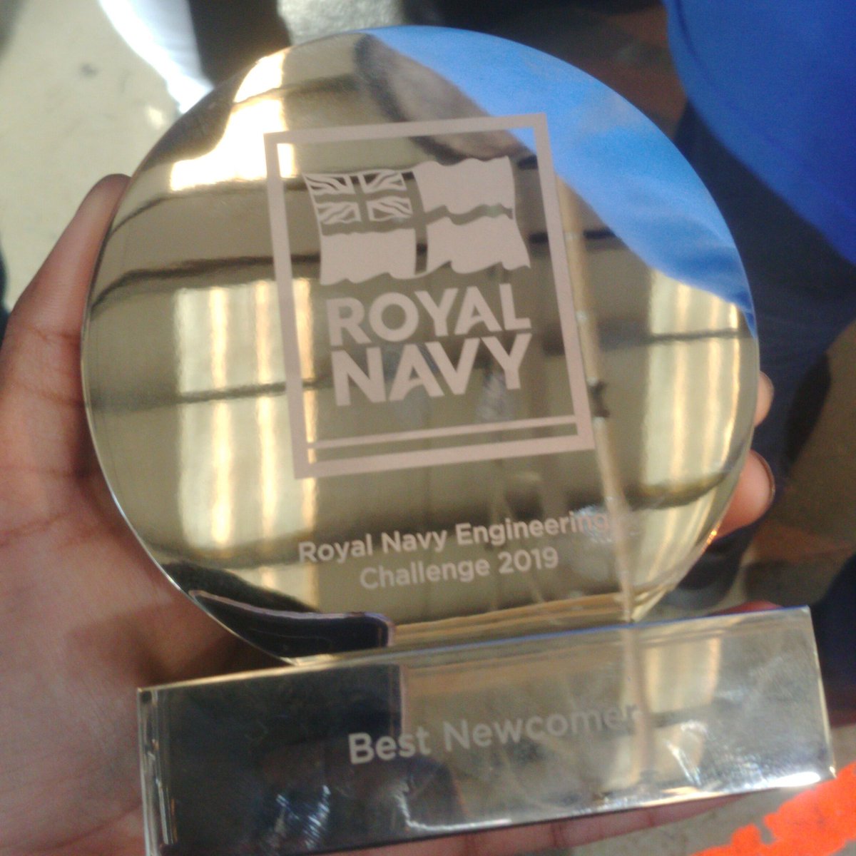 morahman162's tweet photo. We got the best newcomer award @RoyalNavy #RNEC19, absolutely racing through the rounds! Had a smashing time! @LDEUTC @ldeengmark https://t.co/901uPeQUAx