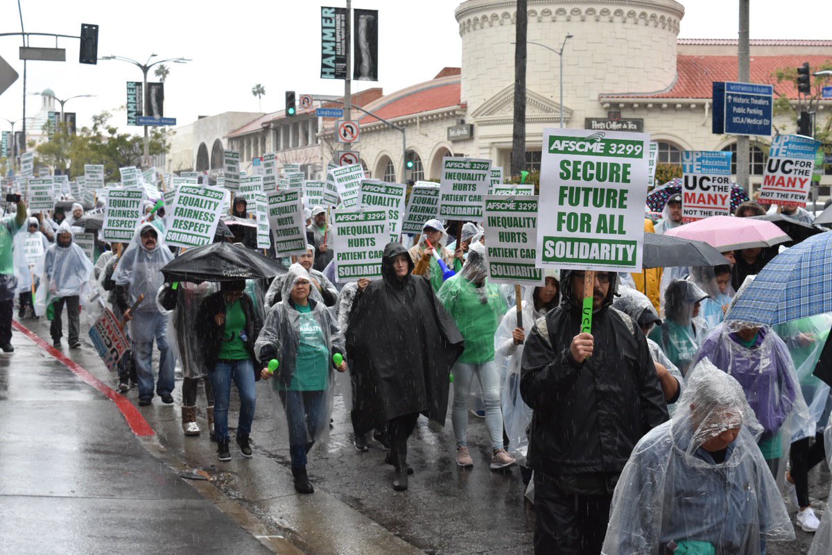afscme3299's tweet photo. Less than a week after U.S. Senator @BernieSanders blasted @UofCalifornia for being a "corporate-type" employer at @UCLA, UC is being charged with illegally intimidating striking workers. via @dailybruin #Strike4Equality #3299strong https://t.co/zk5ooq0BYG https://t.co/JjTMzLPNUk