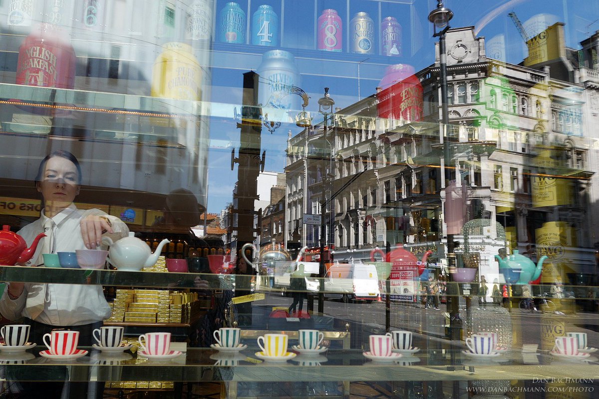 The #tea, the classy woman in the #window and the blue sky over #London's busy streets in one frame lured me in. Or was it inspiration from the work of Rik Ward @rikwardphotoart @CameraClubUK?  #REFLECTION  #theleicasociety #photography #streetphotography