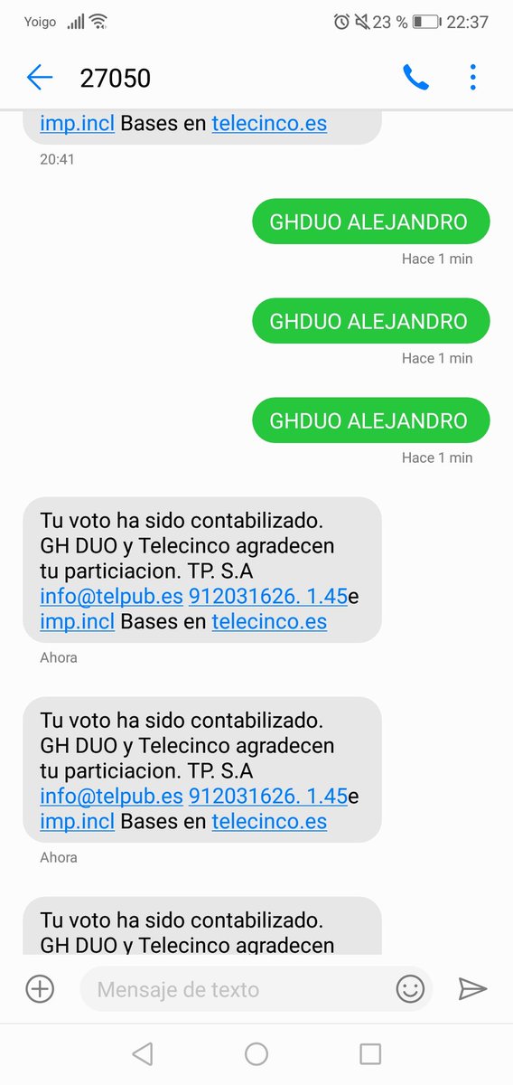 + 3 votos!!! 
#UnaFinalConSofía