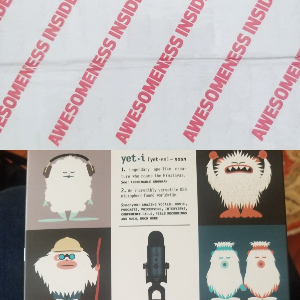HeyBuffyItsMe's tweet photo. Me: Omigod LOOK at the taaaaape!
Roommate: It's like you mailed that to yourself somehow... #SoExcited🤩 #FuturePodcast #PodcastTech #BlueYeti #BTVS #HeyJossItsMe https://t.co/L3tJVpFSH2