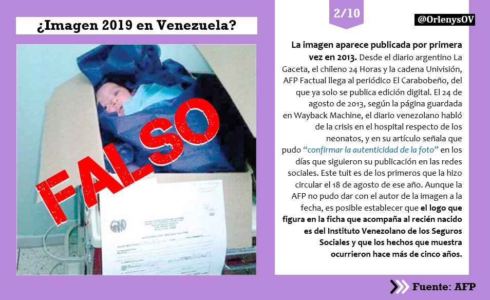 OrlenysOV's tweet photo. No, estas fotos NO muestran hechos recientes en hospitales de #Venezuela.

Esta vez, #AFP verificó varias imágenes de hospitales y halló que ninguna era reciente y otras ni siquiera fueron tomadas en el país. 

Ver nota: https://t.co/1U7ebv4UmX #27Mar  

(+hilo) (I)👇 https://t.co/vPjrMHnmui
