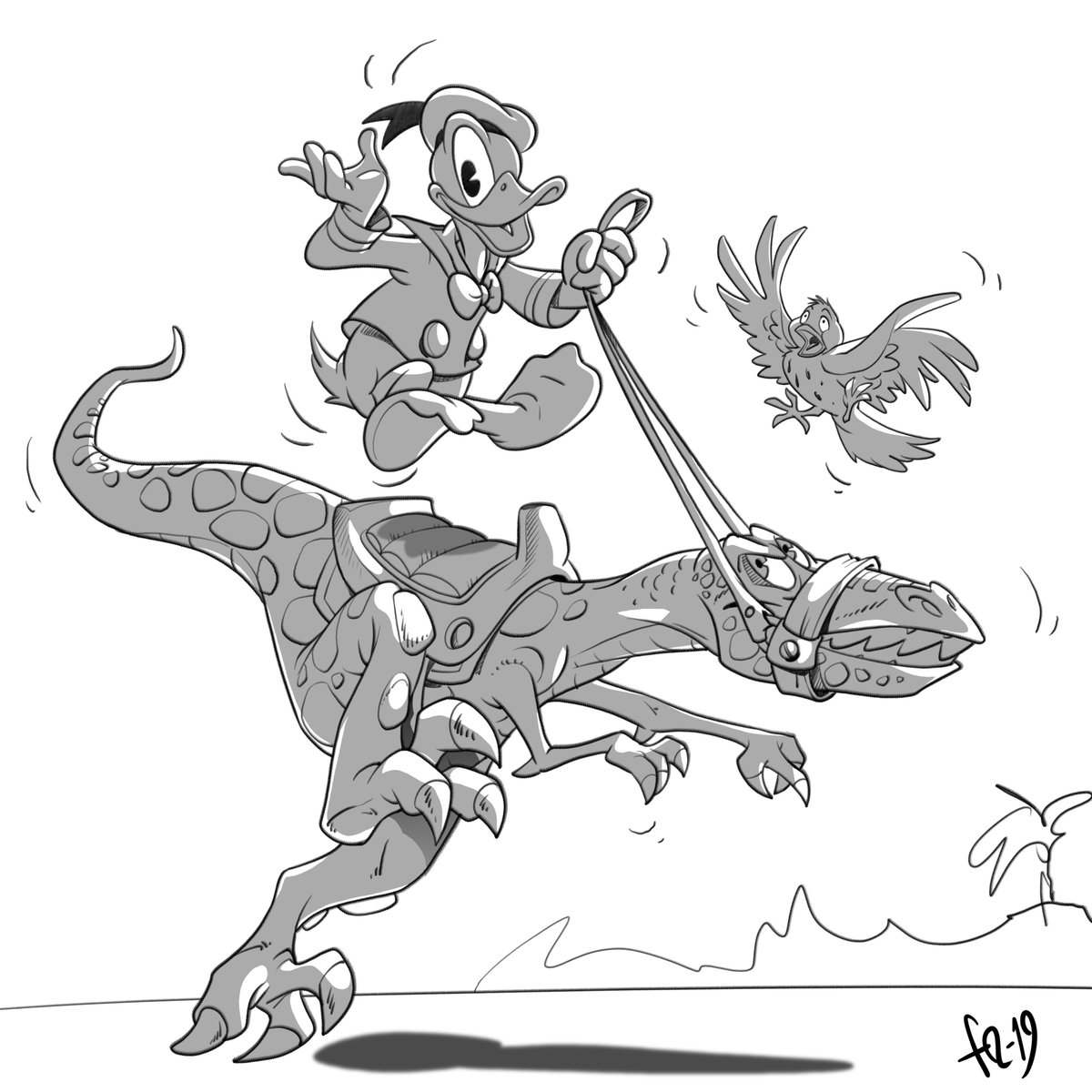 ferranro's tweet photo. I know it's not really a dragon but... :) 
Ja sé que no és ben bé un drac però... :) 
Ya sé que no es realmente un dragón pero ... : )
#DonaldDuck #Disney #Dinosaur #JurassicPark #GameOfDucks #Taliaferro https://t.co/omXOotZt7g